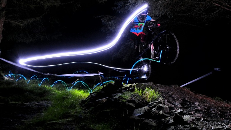 best light for mountain biking at night