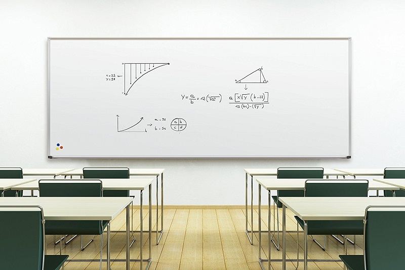 White board in classroom