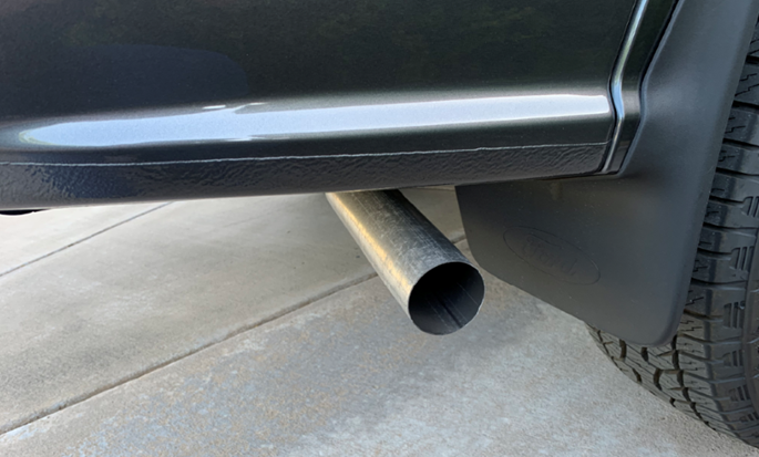 Stock exhaust on Ford Ranger