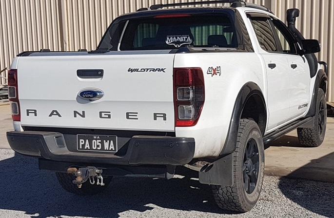 Ford Ranger with aftermarket exhaust